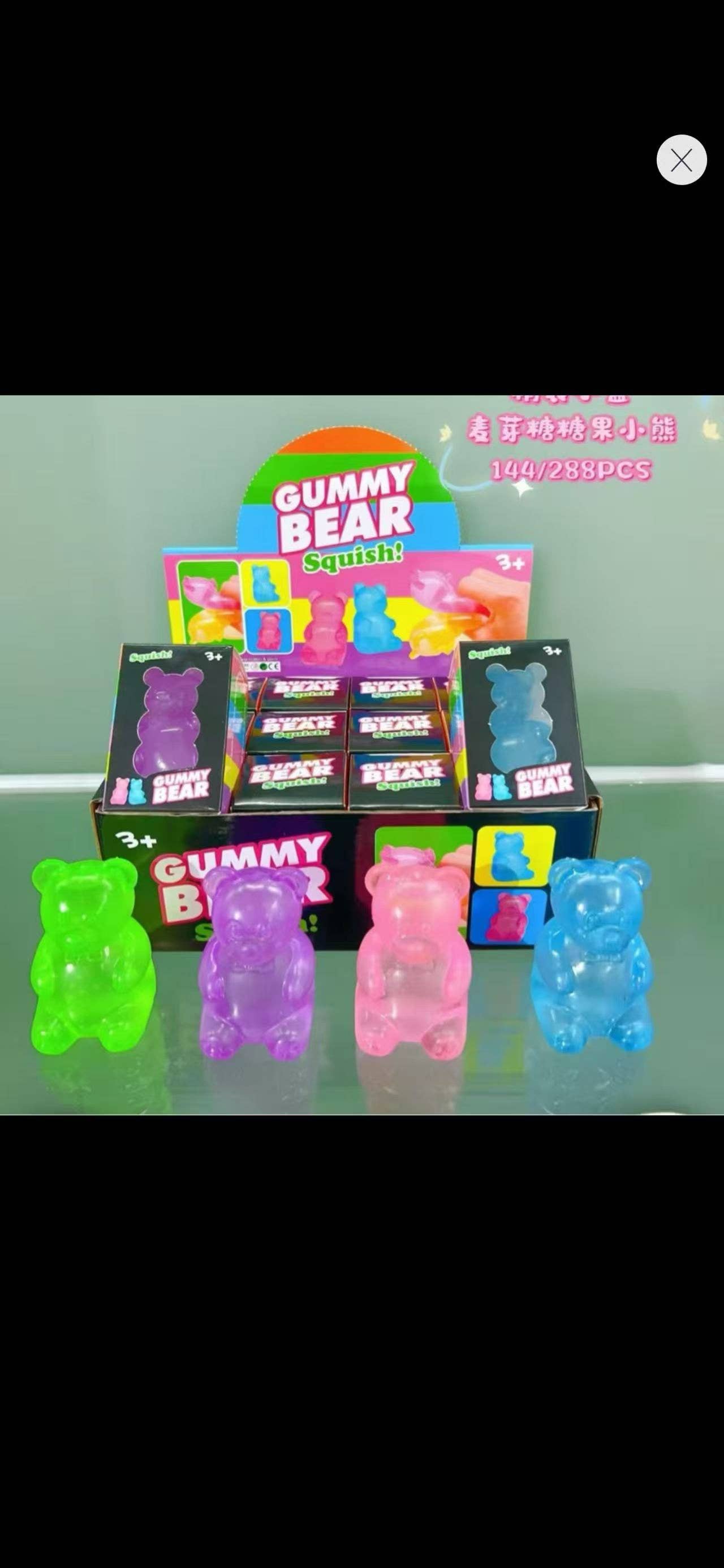 Prime Opticals - HOT TRENDY Squishy Gummy Bear, palm size 12ct