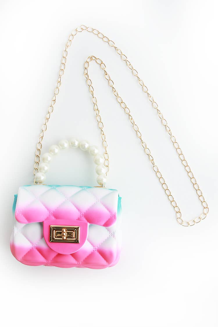 Sparkle Sisters by Couture Clips - Hot Pink/Teal Jelly Purse