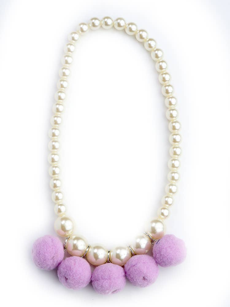 Sparkle Sisters by Couture Clips - Pom Pom Necklace