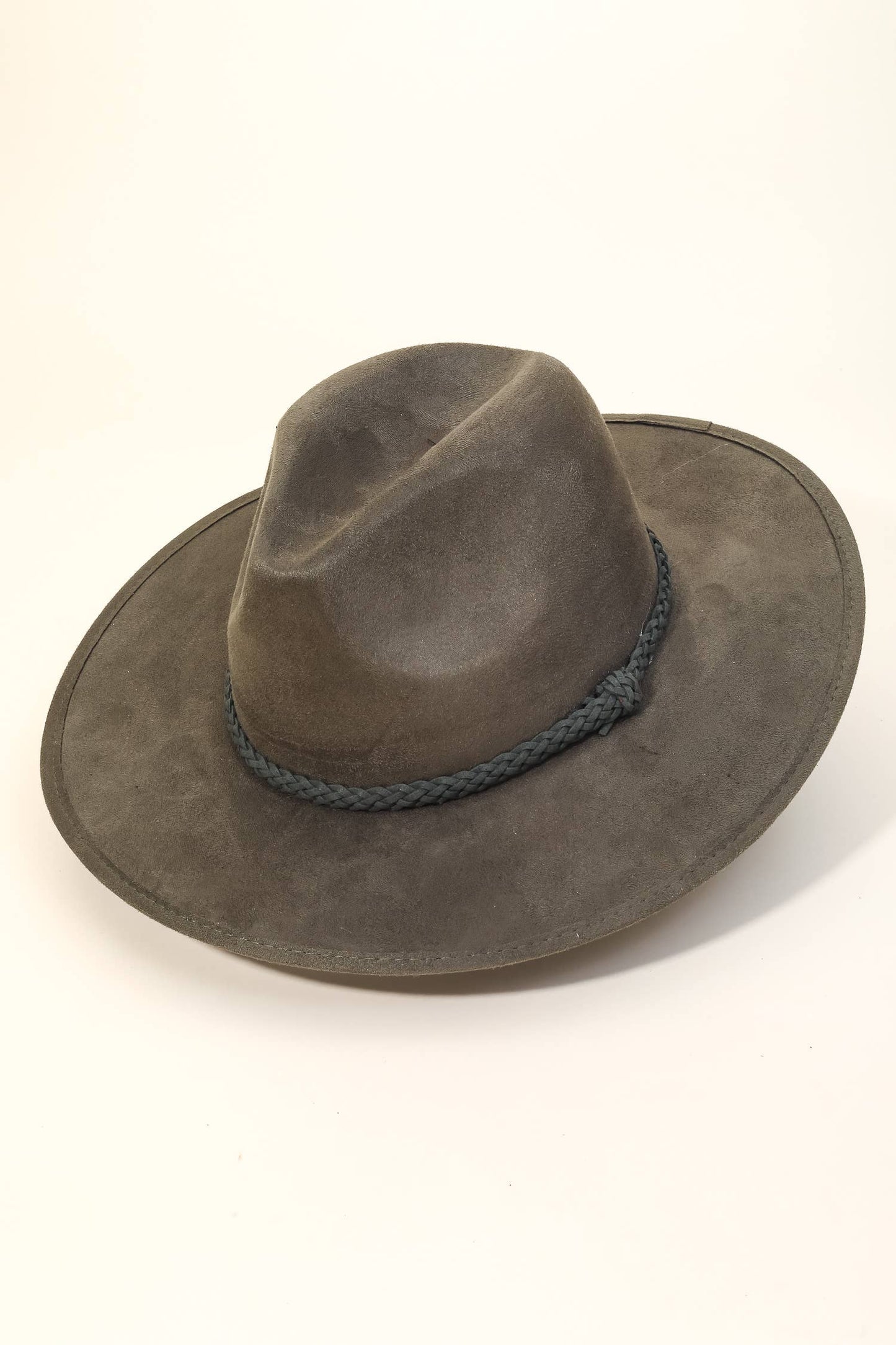 Anarchy Street - Faux Suede Rope Strap Fashion Hat