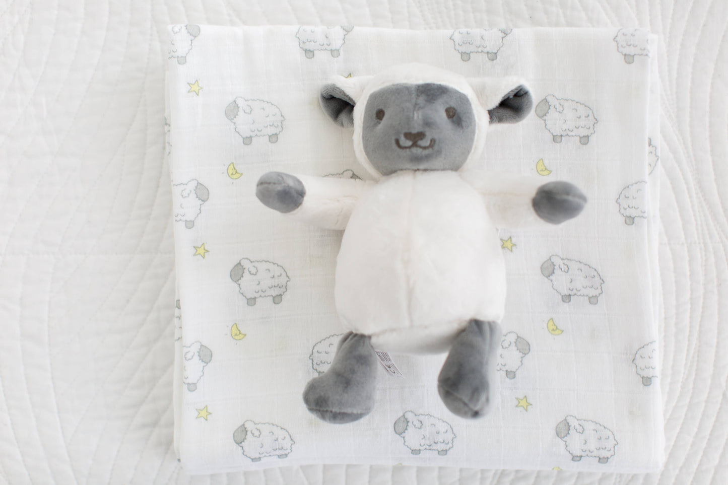 Baby Plush Toy, 7 Inch Sitting, Little Lamb
