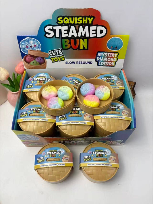 Prime Opticals - 3-in-1 Mini Rainbow Squishy Dumpling Toy; Trending; HOT; Bun