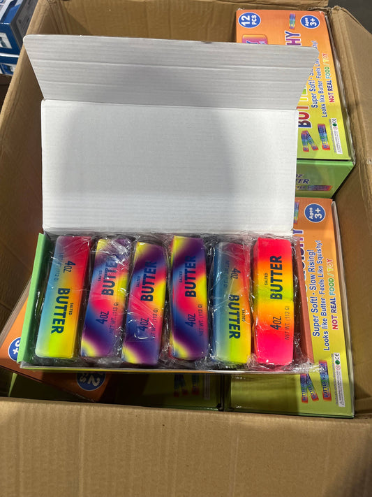 Prime Opticals - 4oz Squishy Yellow & RAINBOW Butter | Toy | Trendy | HOT