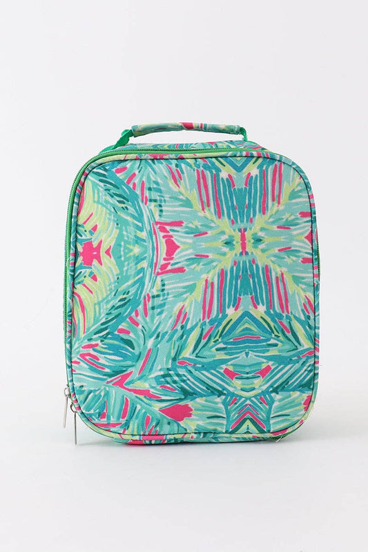 Honeydew - Green lily print lunch box