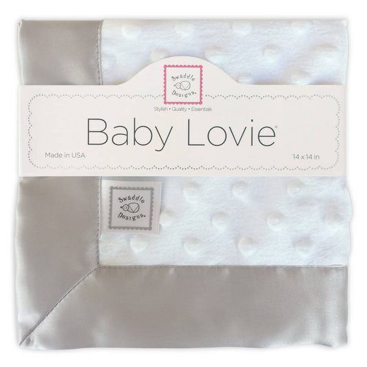 Plush Dot Baby Lovie, Sterling