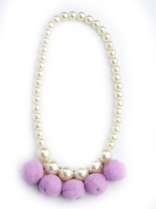 Sparkle Sisters by Couture Clips - Pom Pom Necklace