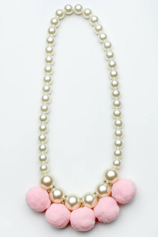 Sparkle Sisters by Couture Clips - Pom Pom Necklace