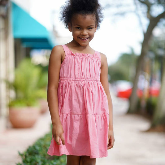 Little Miss Chelle - Little Miss Peach Dress